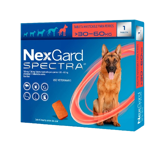 Nexgard Spectra  30-60 kg (3 tabletas)