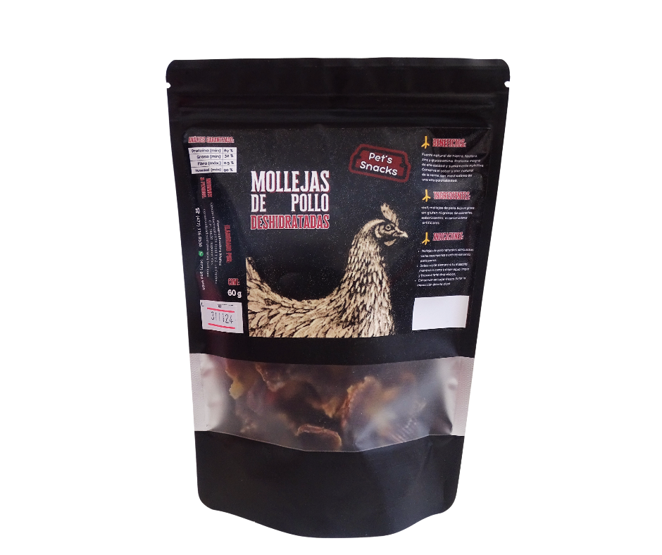 Mollejas de Pollo Deshidratadas 60 g – Delicioso Snack Blando